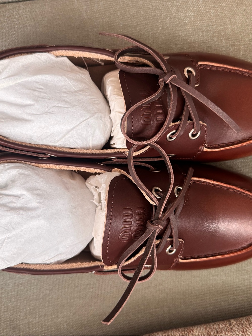 Women’s Brown Leather Boat Shoes